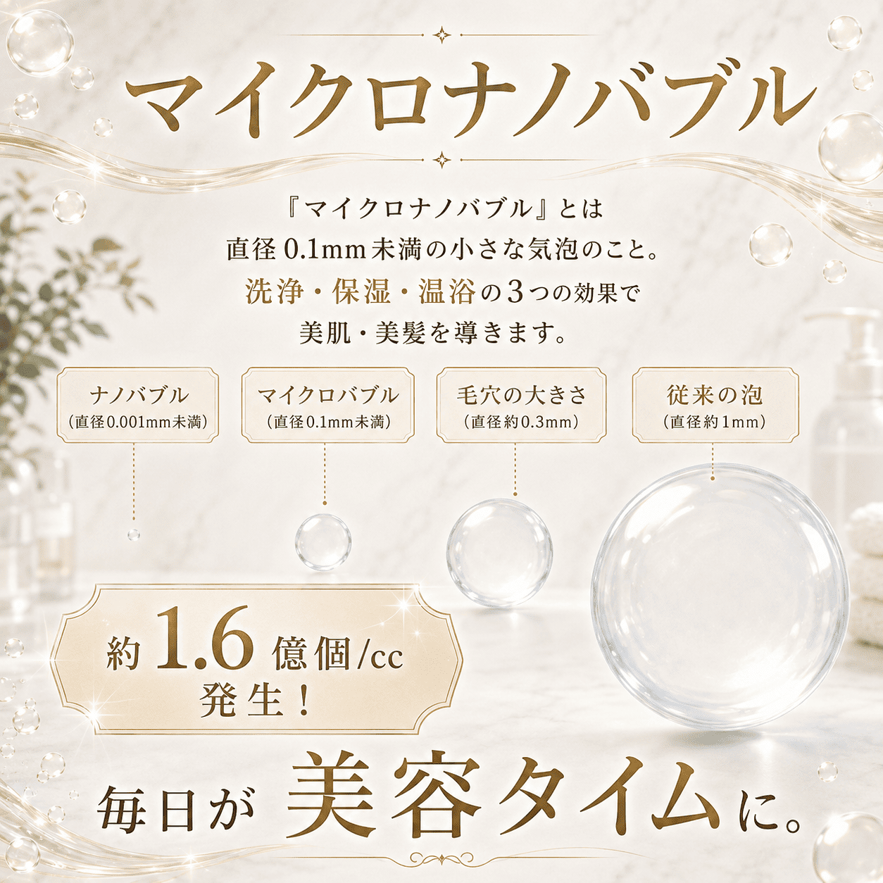 バブリージョワー3.0 （クロム） 浄水シャワーヘッド