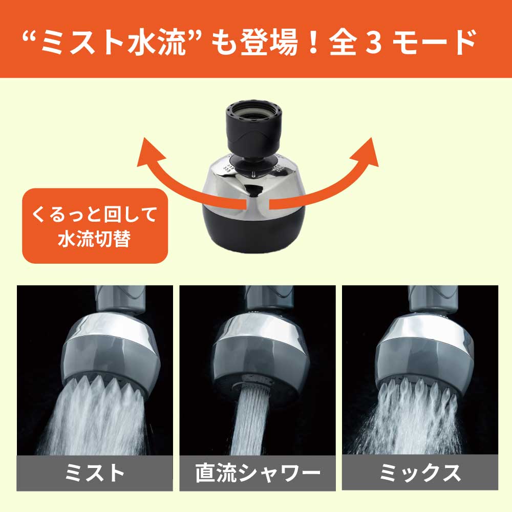 バブリーキッチンミスト ホワイト ナノバブル ミスト キッチンシャワ-/泡沫