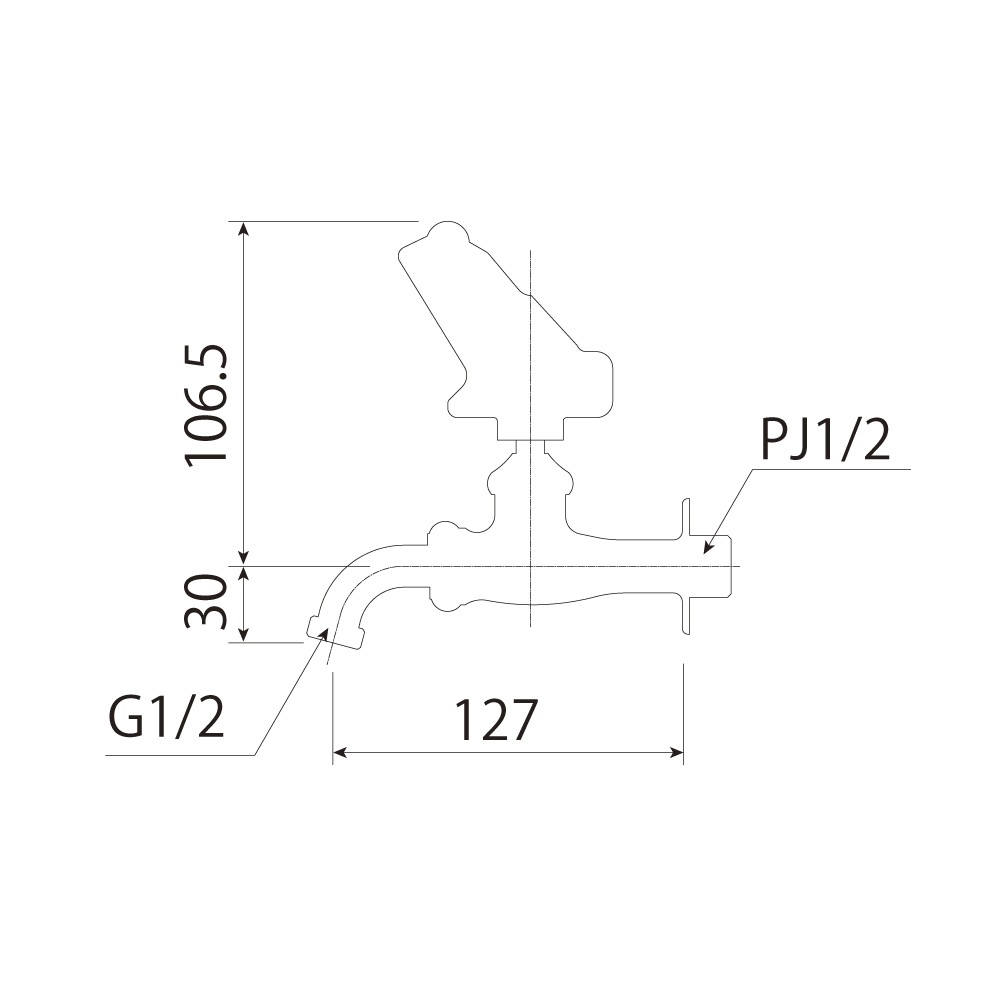 カエルハンドル 鋳肌 屋外 ガーデン 蛇口 レトロ 万能ホーム胴長水栓