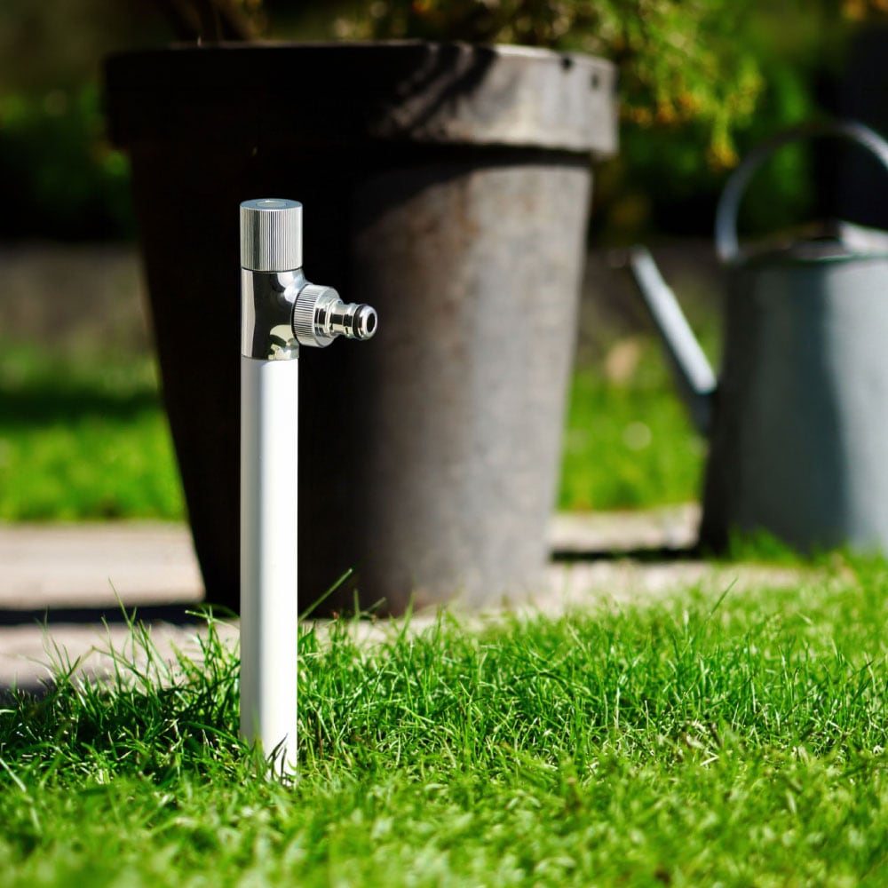 スプリンクルスリム ホワイト ミニ水栓柱