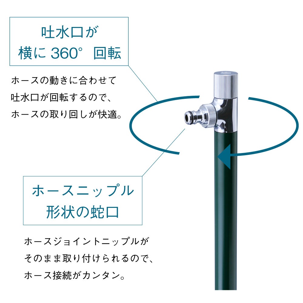 スプリンクルスリム ブリティッシュグリーン ミニ水栓柱
