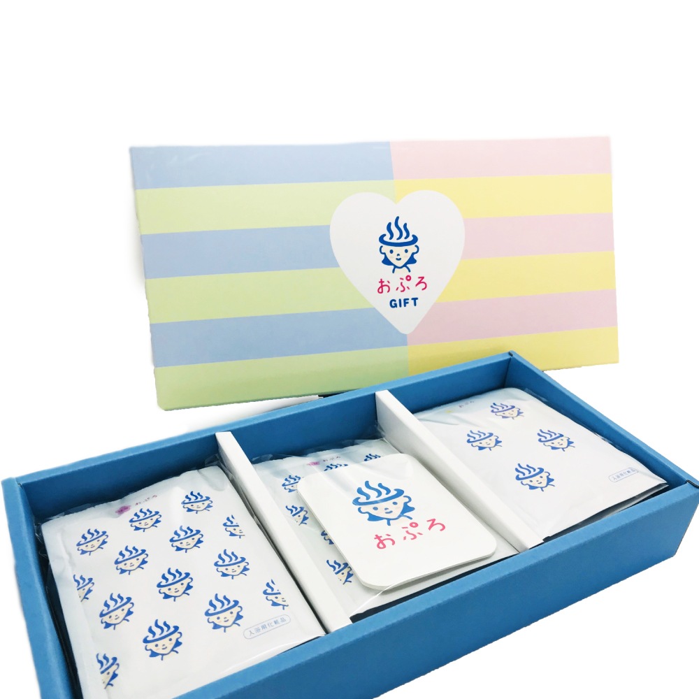 塩素除去する入浴剤｜おぷろ特別ギフトボックス（30包入り）｜水