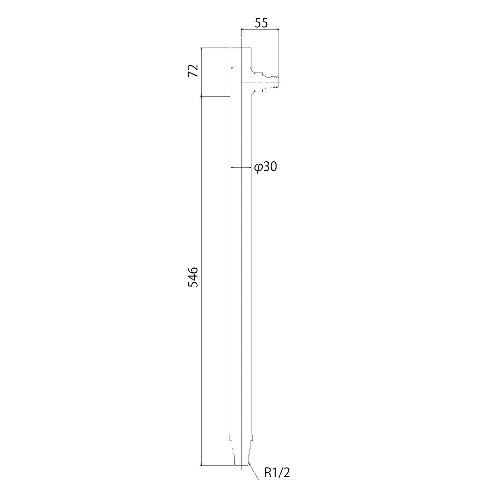 スプリンクルスリム クルミ木目 ミニ水栓柱