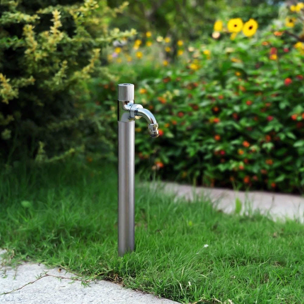 スプリンクルスリム3D シルバー ミニ水栓柱