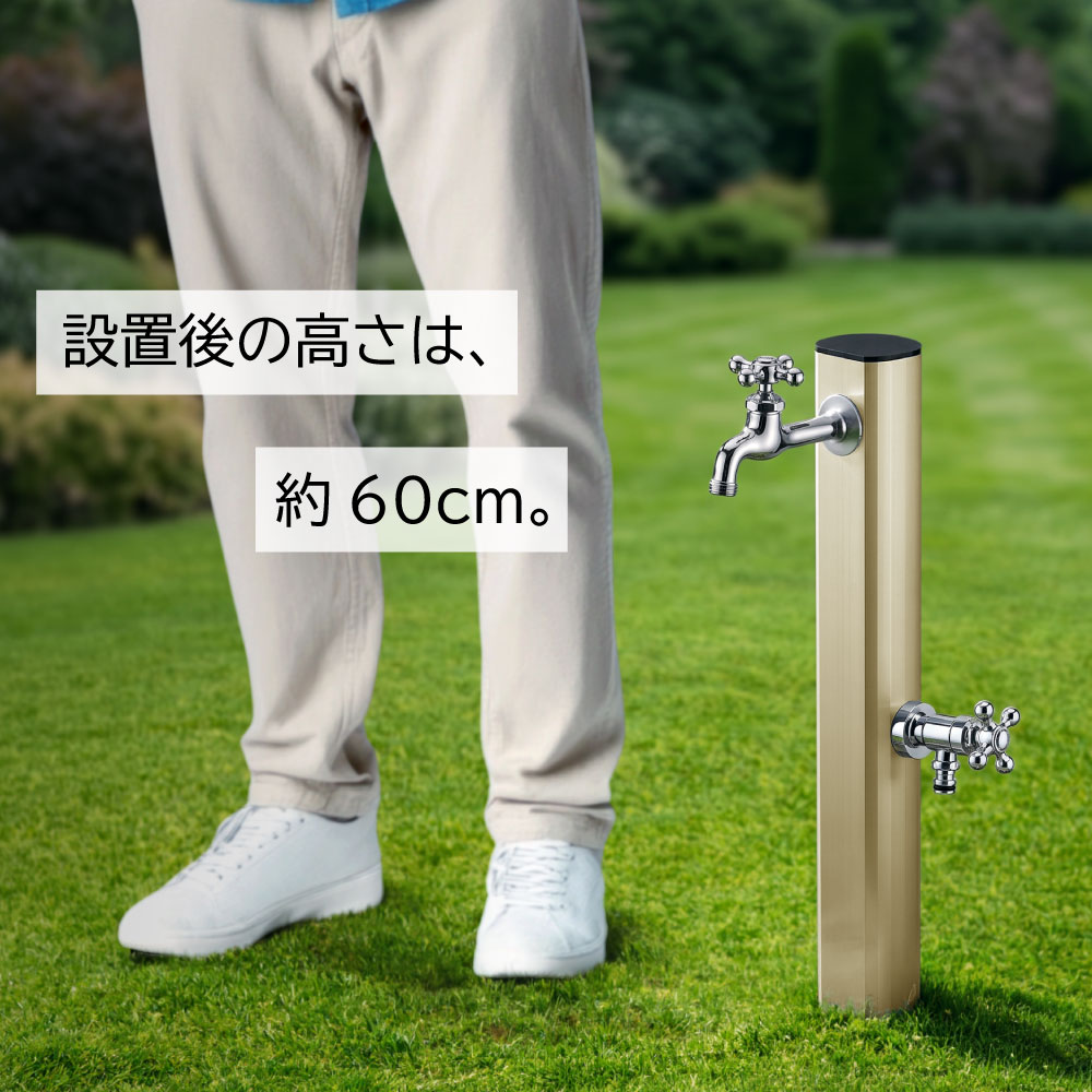 二口 レゼーナ 900mm サンステン スタンダード水栓柱