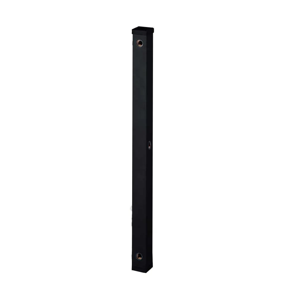 二口ステンレス水栓柱 900mm マットブラック スタンダード水栓柱
