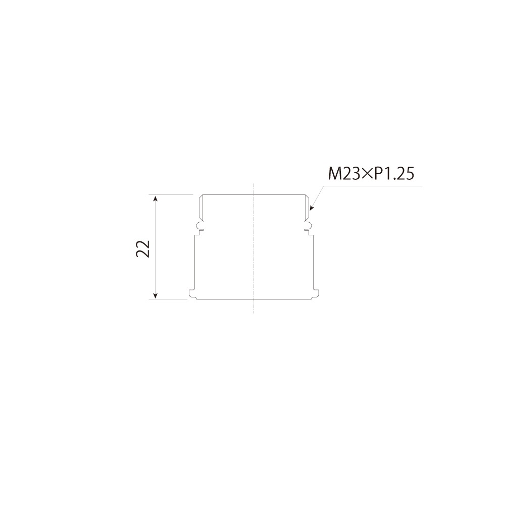 切替コック用 アダプター M23×1.25 コック用アダプター