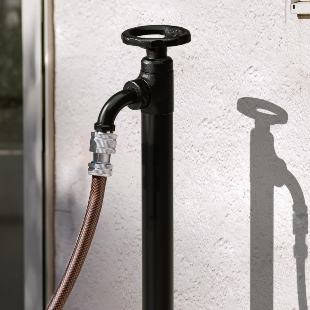 スプリンクルスリム3Dバルブハンドル(オールブラック)｜万能