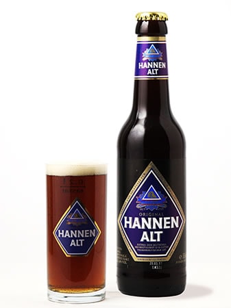 ドイツビール 　ハンネン　アルト　 330ml(瓶)×24本