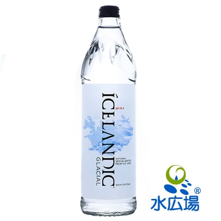 アイスランディック・グレーシャル 炭酸750ml グラスボトル12本入り Icelandic Glacial Natural Spring Water 送料無料