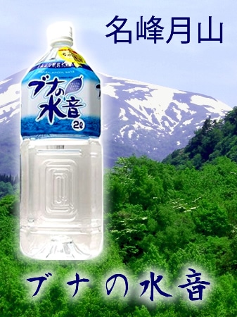 月山名水ブナの水音 2Lx6本入り　