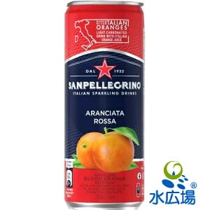 正規輸入品サンペレグリノ スパークリング フルーツベバレッジ アランチャータロッサ(ブラッドオレンジ)　330ml缶x12本