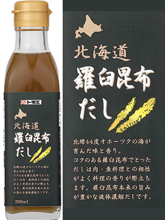 トモエ北海道 羅臼昆布だし200ml瓶x12本