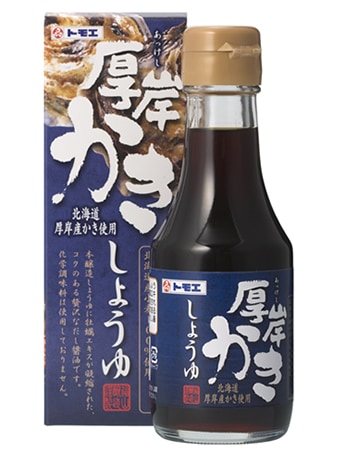 トモエ北海道厚岸かきしょうゆ150ml瓶x12