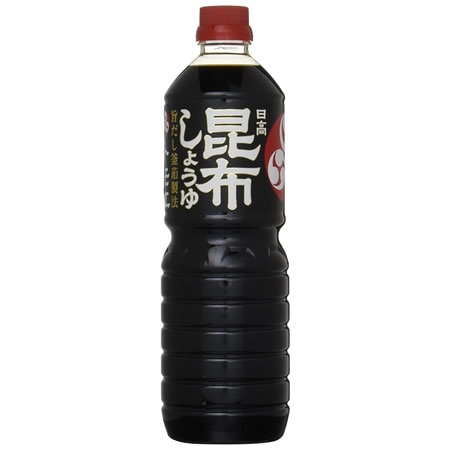 トモエ　日高昆布しょうゆ　1Lペットボトル×6本