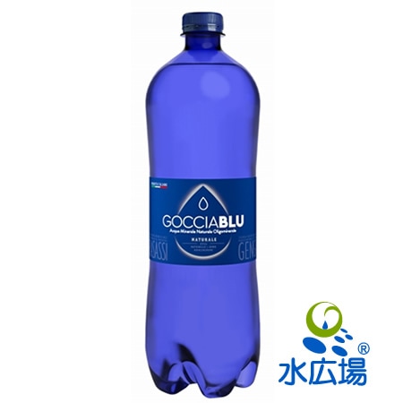 ゴッチアブルー炭酸　1Lx12本　Goccia Blu