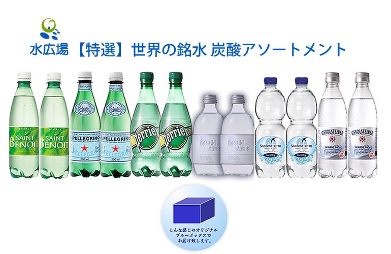 世界の銘水 炭酸水アソートメント 6銘柄 各2本 計12本セット