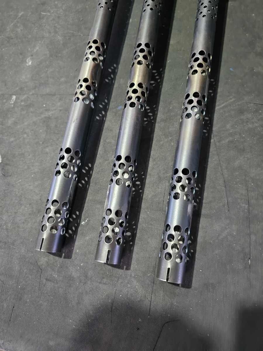 KH400 純正マフラー用 インナーバッフル サイレンサー 3本セット 1台分