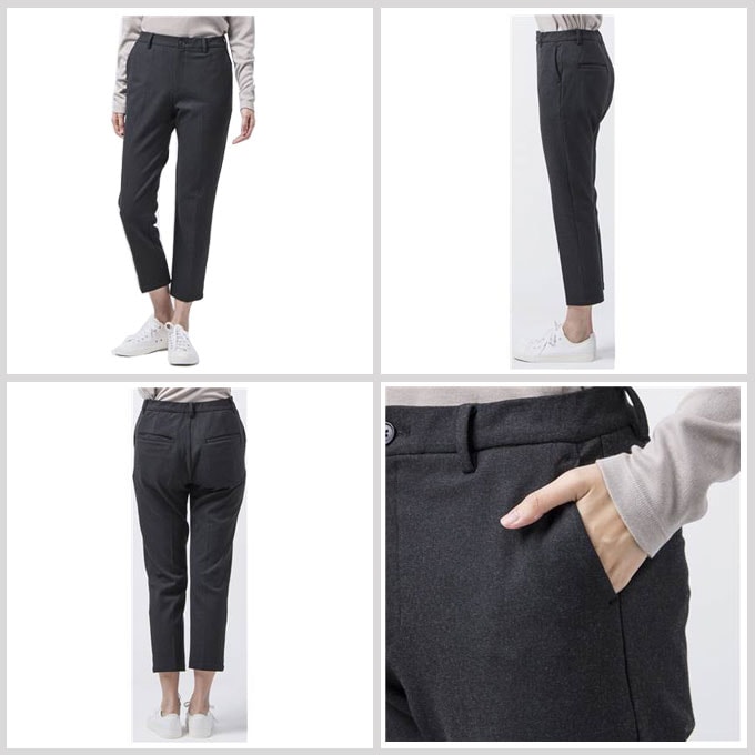 グレーのみ】DANSKIN（ダンスキン）ウールライクテーパードアンクル