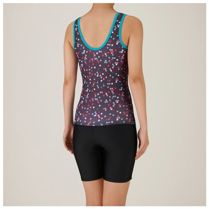 ピンク/Mのみ】MIZUNO（ミズノ）アクアフィットネス用ワンセパ(3.5分丈