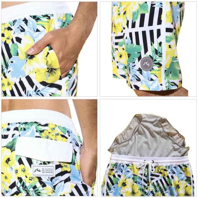 RUSTY（ラスティ）花柄トランクス（918420）水着 マリンスポーツ