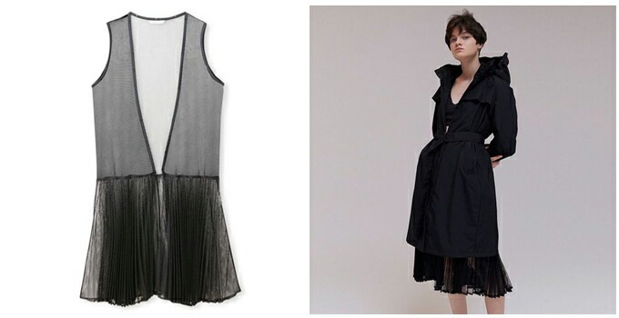 ブラックのみ】DANSKIN（ダンスキン）WR チュールプリーテッドコート