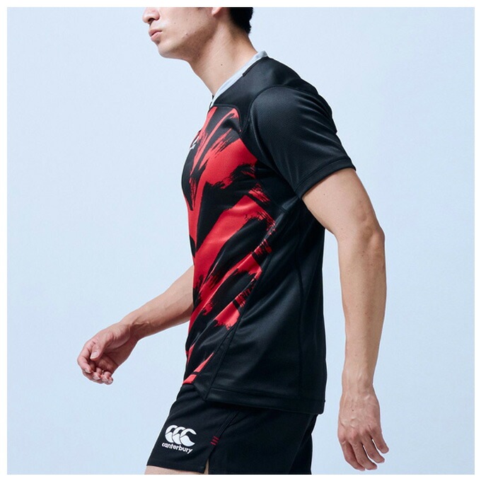 Canterbury 黒 赤 Canterbury ウォームアップウェア 黒/赤 - メルカリ