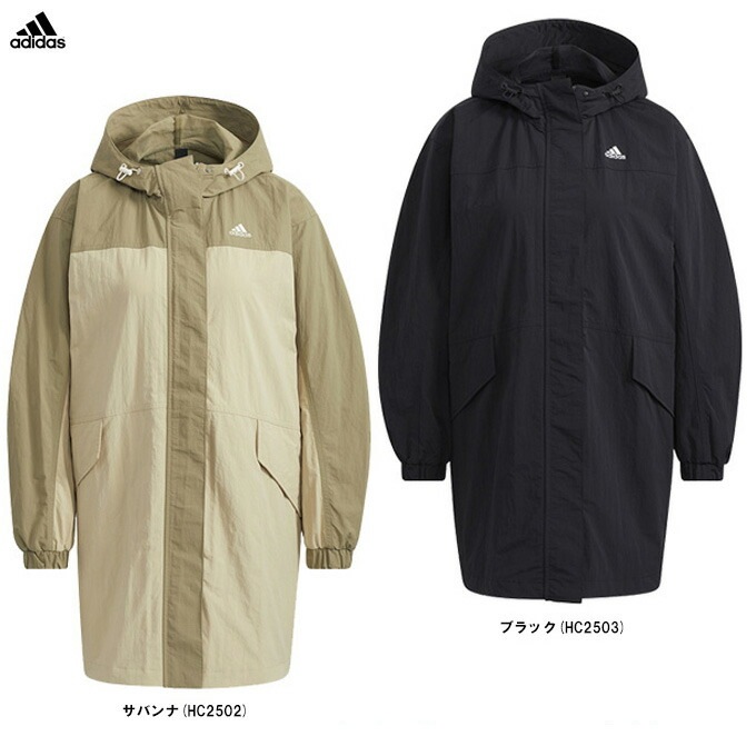 ブラック/Mのみ】adidas（アディダス）W PRSVE ウーブンコート（V9343