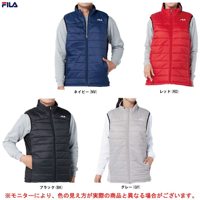 FILA - ☆新品未使用☆FILA 電熱ベスト ユニセックス Mサイズ 黒 バッテリ付 ☆新品未使用☆FILA 電熱ベスト ユニセックス Mサイズ 黒 バッテリ付