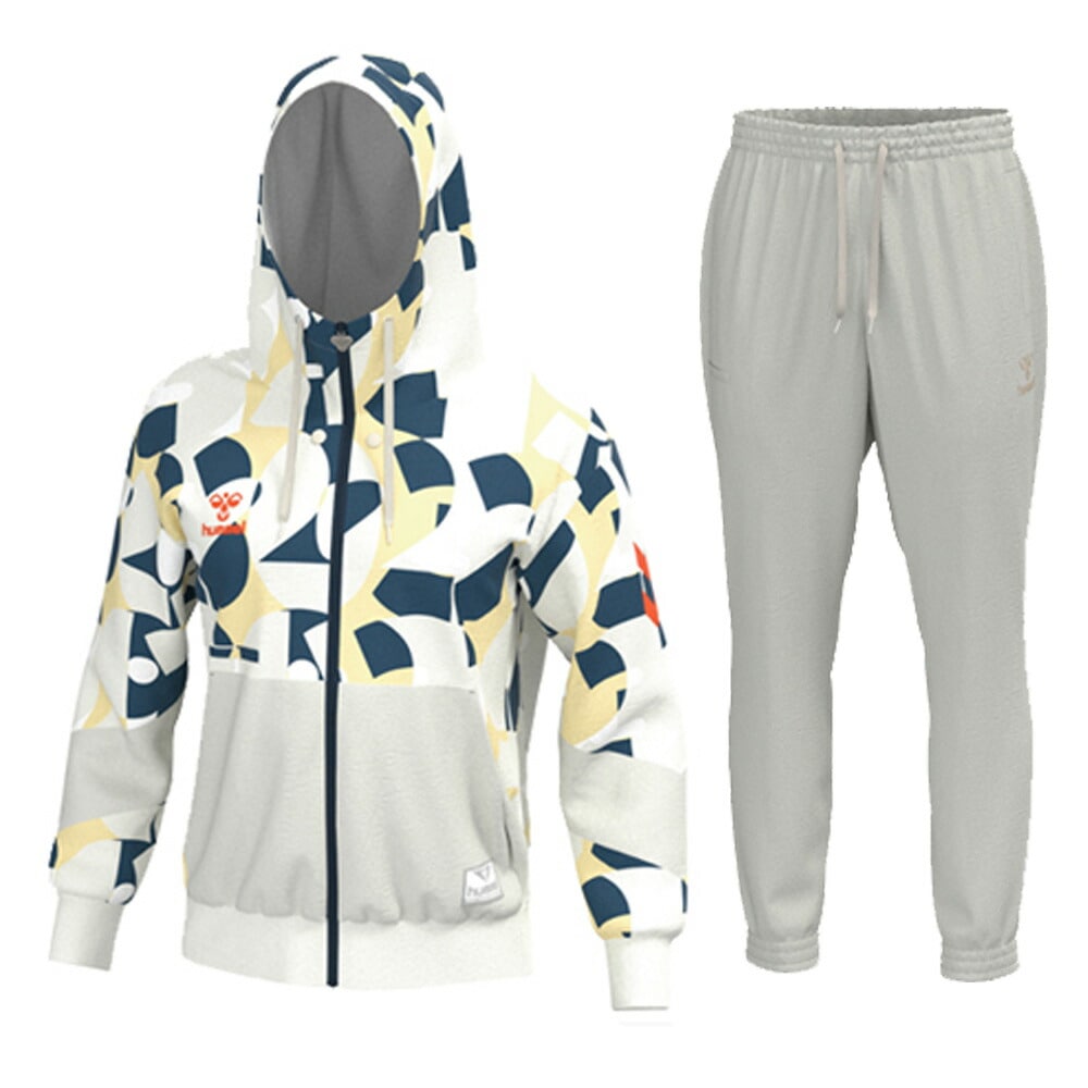 hummel（ヒュンメル）HMPスウェットフルジップジャケット パンツ 上下セット（HAP8261/HAP8261P）サッカー パーカー フードあり メンズ hummel（ヒュンメル）HMPスウェットフルジップジャケット パンツ 上下