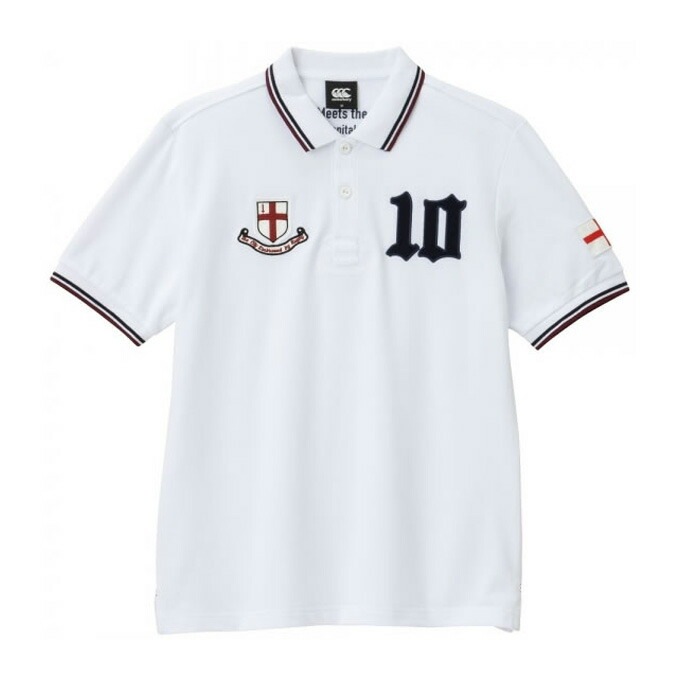 Canterbury ニュージーランドラグビー ポロシャツ S CANTERBURY - カンタベリー 未使用 ボーダー ロゴ刺繍 長袖