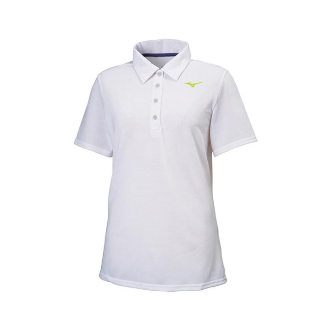 ホワイト/Lのみ】MIZUNO（ミズノ） 半袖ポロシャツ （32MA9380