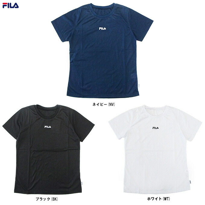 ブラック/Mのみ】FILA（フィラ）レディース 半袖Tシャツ（412648