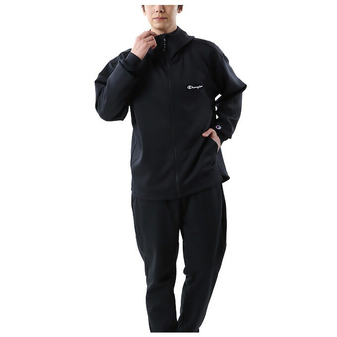 グレー/Lのみ】Champion（チャンピオン）3LS ジップフーデッド