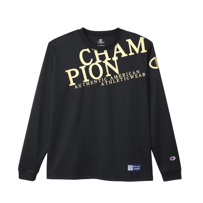 送料無料 いつまで ブラック×ゴールドのみ】Champion（チャンピオン）ロング パンツ