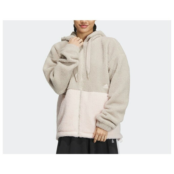 ピンク/XLのみ】adidas（アディダス）Wカラーブロック ルーズフィット