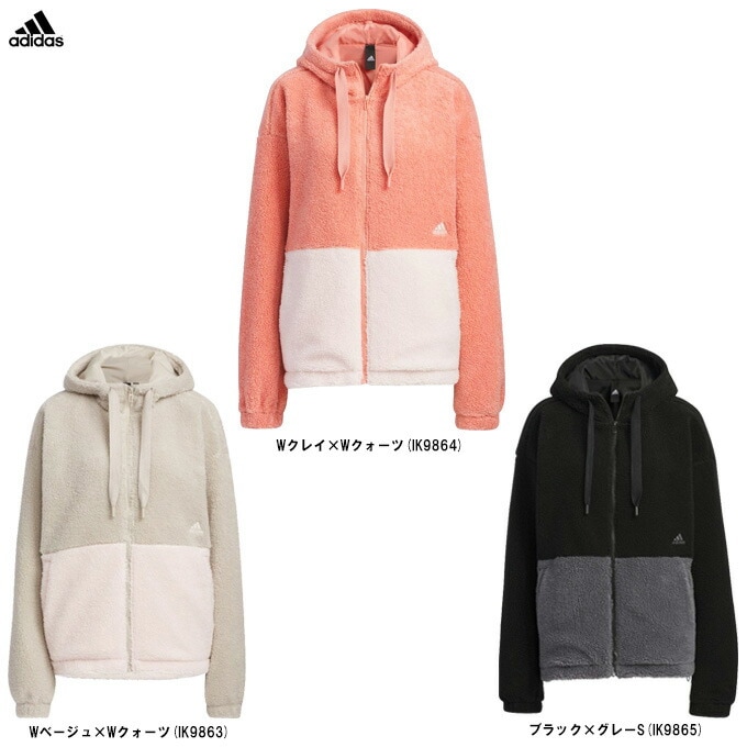 ピンク/XLのみ】adidas（アディダス）Wカラーブロック ルーズフィット