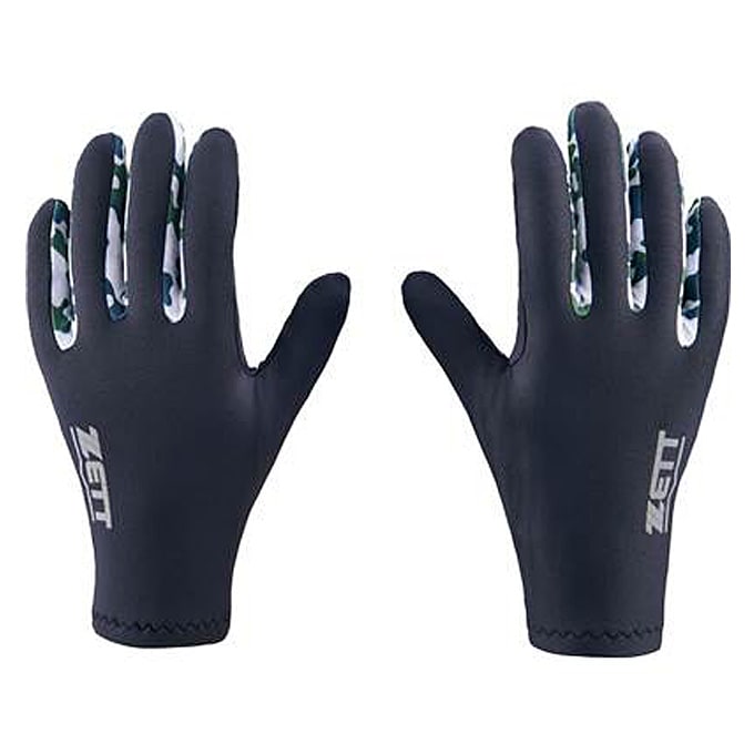 手袋 グリーン/Sのみ】ZETT（ゼット）限定 防寒用トレーニング手袋（BG285