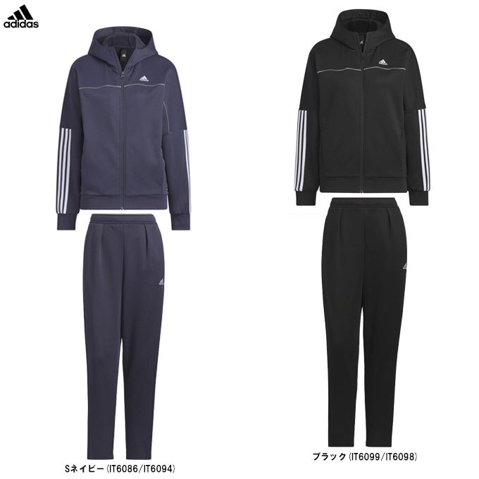 ブラック/XLのみ】adidas（アディダス）W 247 裏起毛スウェットFZ