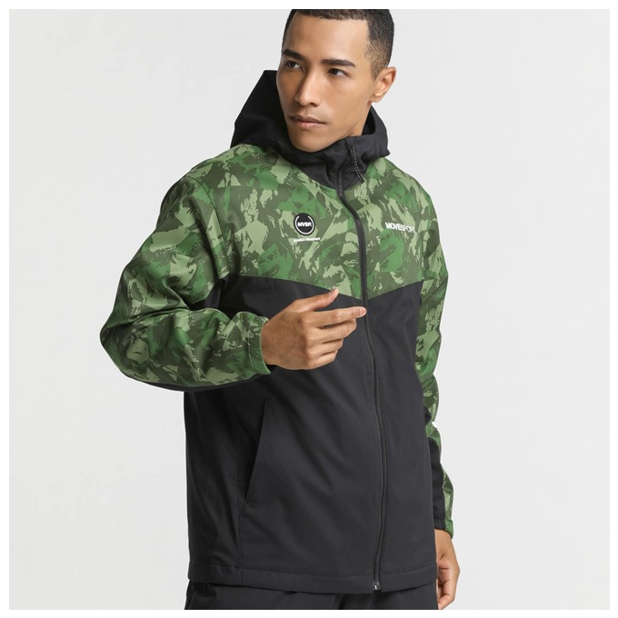 DESCENTE（デサント）HEATNAVI 総柄グラフィック ルジップフーディー パンツ 上下セット（DMMWJF30/DMMWJG30）スポーツ メンズ DESCENTE（デサント）HEATNAVI 総柄グラフィック ルジップフーディー