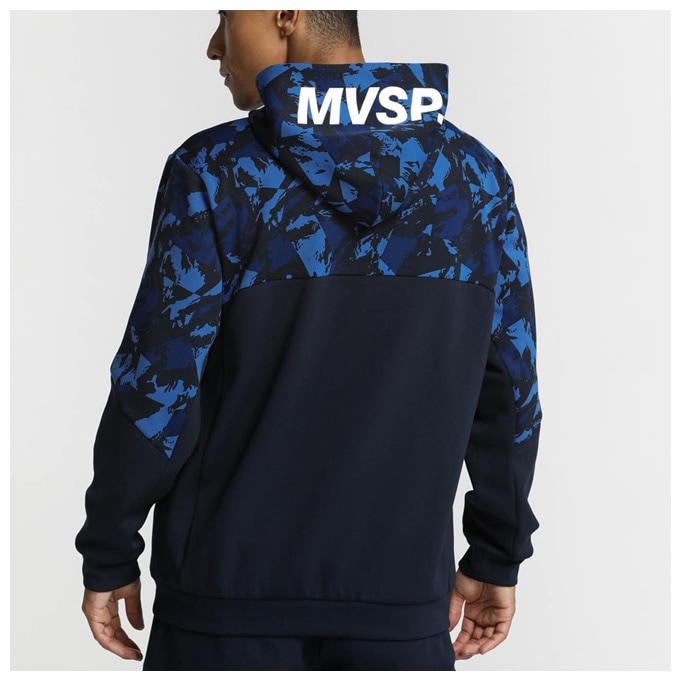 デサント マルチスポーツ S．F．TECH SHIELD 総柄グラフィック アイコニックロゴ フーディー 20SS ブラック スウェット・トレーナー(dmmwjf23a-bk) MoveSport  SHIELD 総柄フルジップフーディー -デサントストア