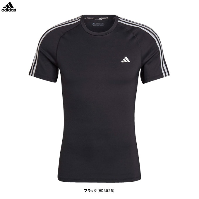adidas Training ハイパーグラム リブ Tシャツ 送関込 adidas(アディダス)テックフィット スリーストライプス