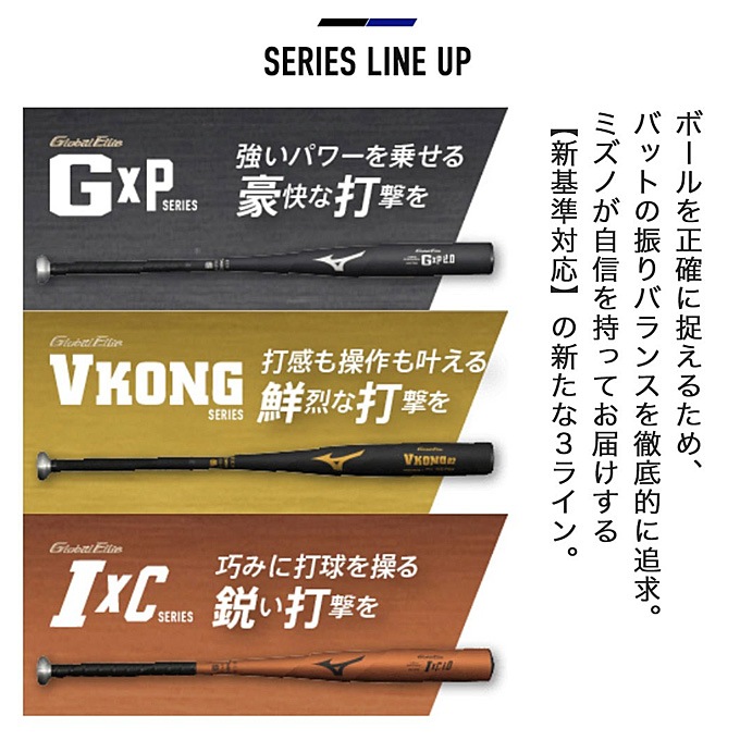 MIZUNO（ミズノ）硬式用金属バット グローバルエリート Vコング02 新
