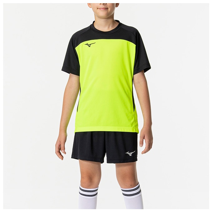 Mizuno サッカーシャツ au 5G MIZUNO Tシャツ ジュニア 半袖 吸汗 速乾 ミズノ 吸水