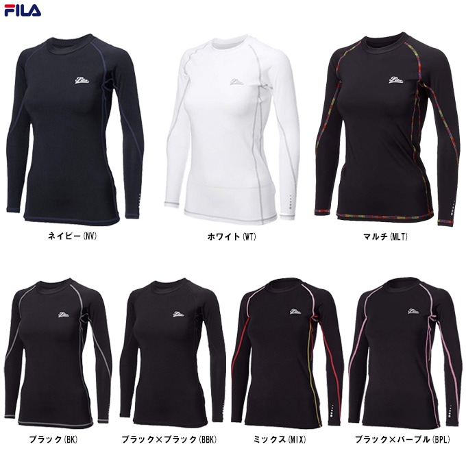 FILA（フィラ）レディース コンプレッションクルーネックシャツ