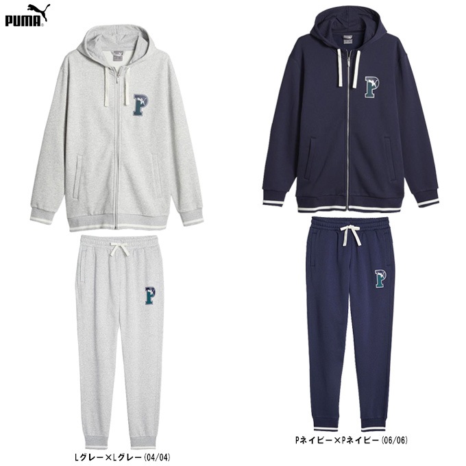 ◆PUMA◆Squad FL パーカー&スウェットパンツセット【関送込み】 Lグレー/Mのみ】PUMA(プーマ)SQUAD フーデッド ジャケット