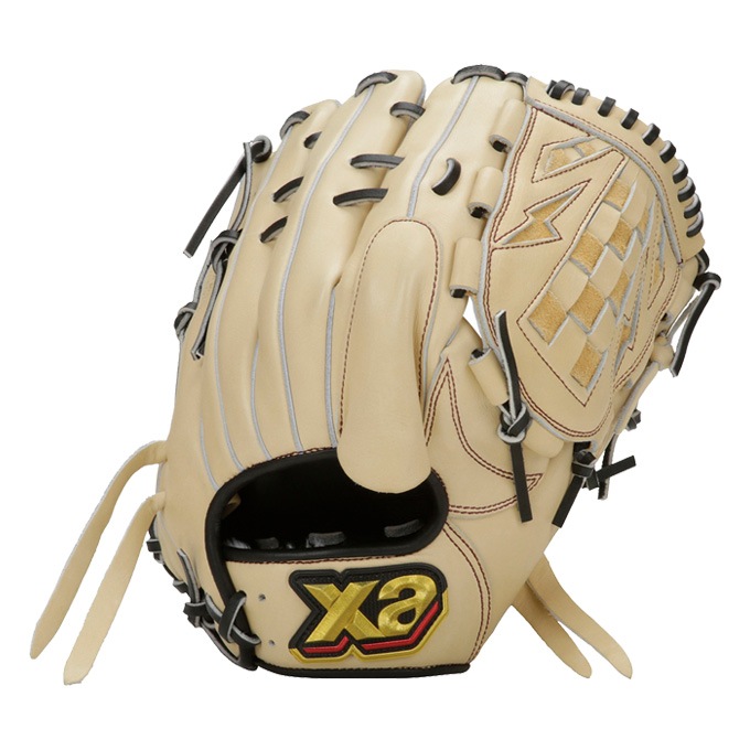 中古品 ザナックス XANAX 軟式 投手用グローブ BRG24PM1T 4395 ブラック/右投げのみ】XANAX（ザナックス）軟式用グラブ