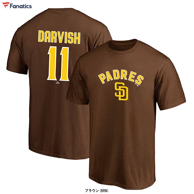 ダルビッシュ選手等着用 サイズL パドレス オーセンティック ラグラン Tシャツ Amazon | [ファナティクス] サンディエゴ パドレス ダルビッシュ