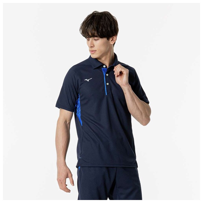 ホワイトのみ】MIZUNO（ミズノ）限定 ドライエアロフローポロシャツ