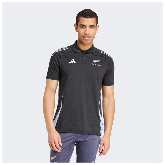 adidas (アディダス）オールブラックス ラグビー 半袖ポロシャツ